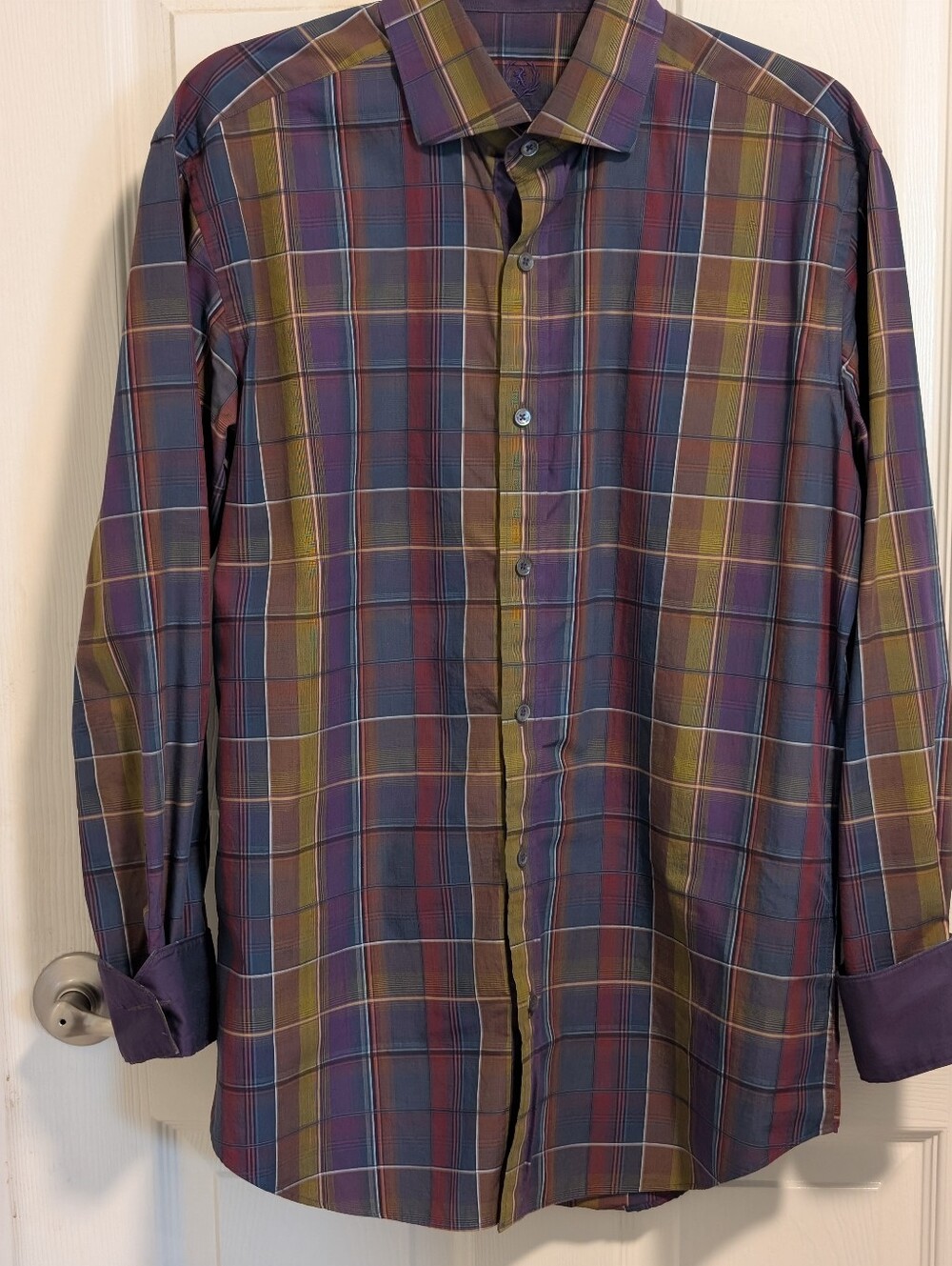 BUGATCHI Men's Multicolor Plaid Button-Up Shirt